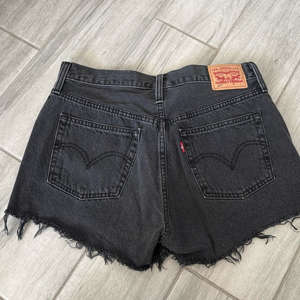 Levi Black Denim Shorts